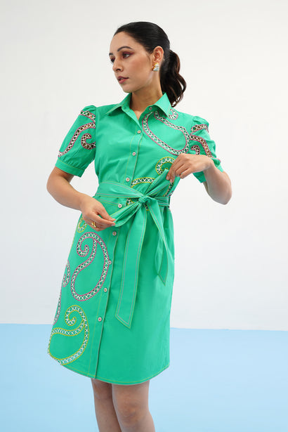 Sasha Embroidered Dress
