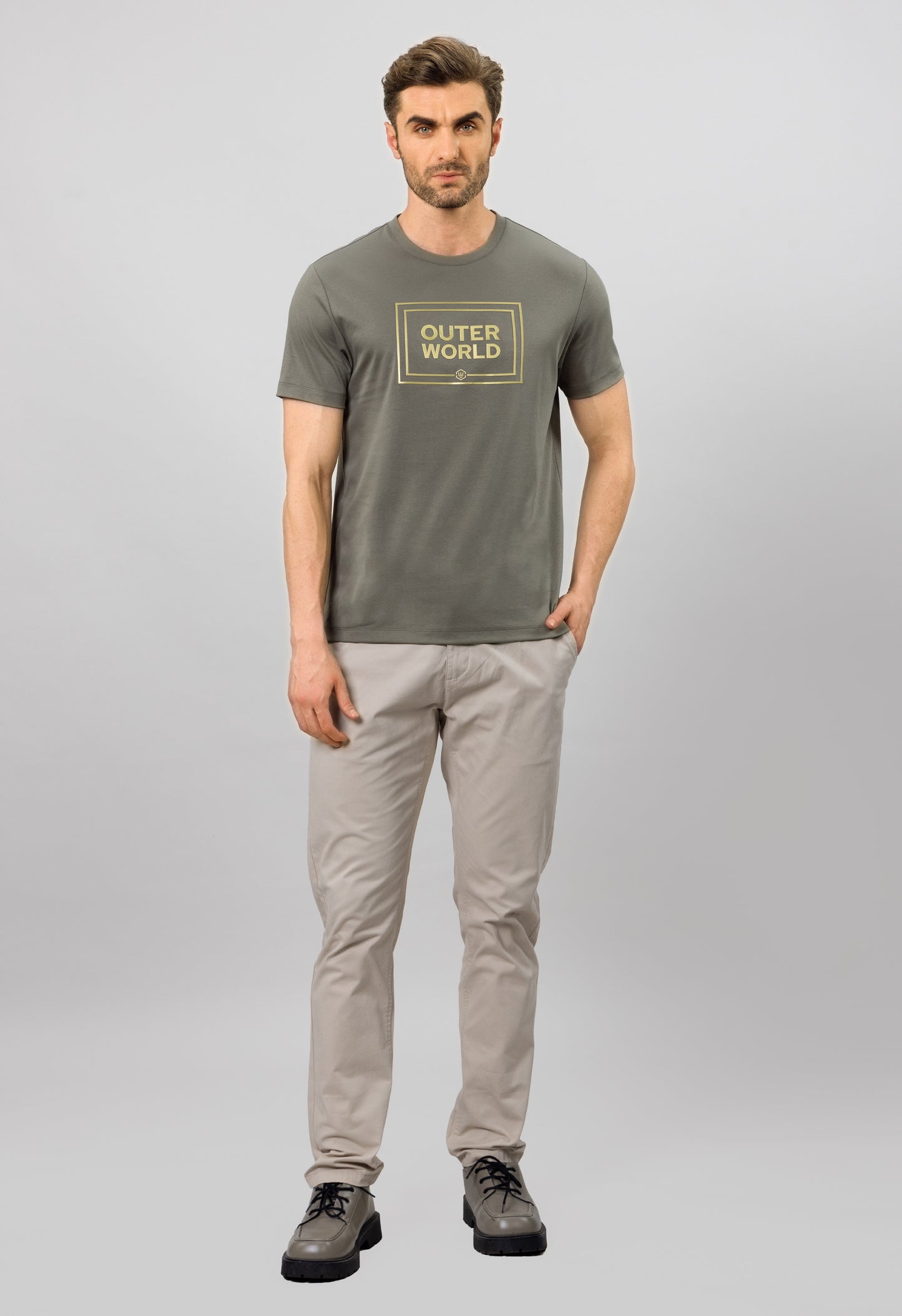 Olive Mirage Mens Luxury T-Shirt