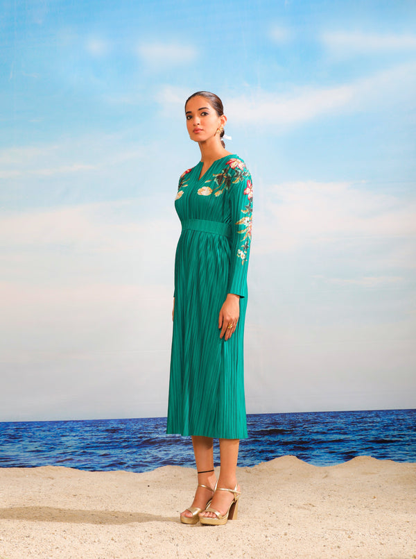 Tulip Long Dress - Green