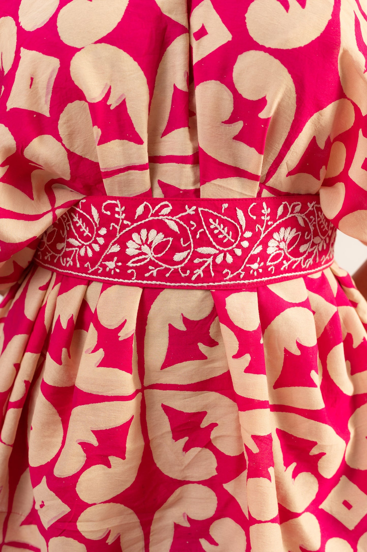 Dahlia Coord set. Blockprint X Chikankari