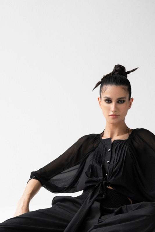 TAZA TIE KNOT SHIRT