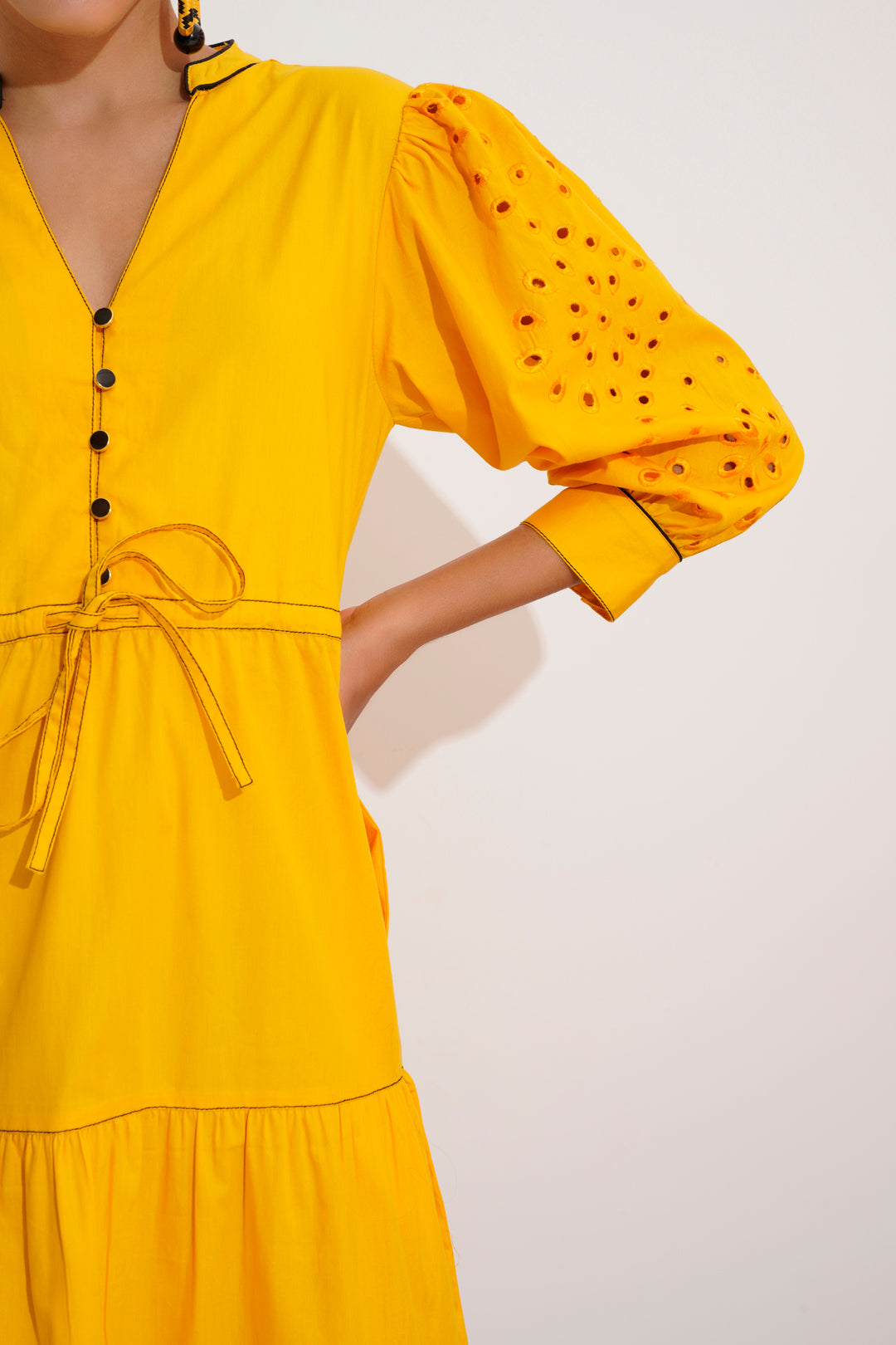 Thalia Sunshine Embroidered Dress