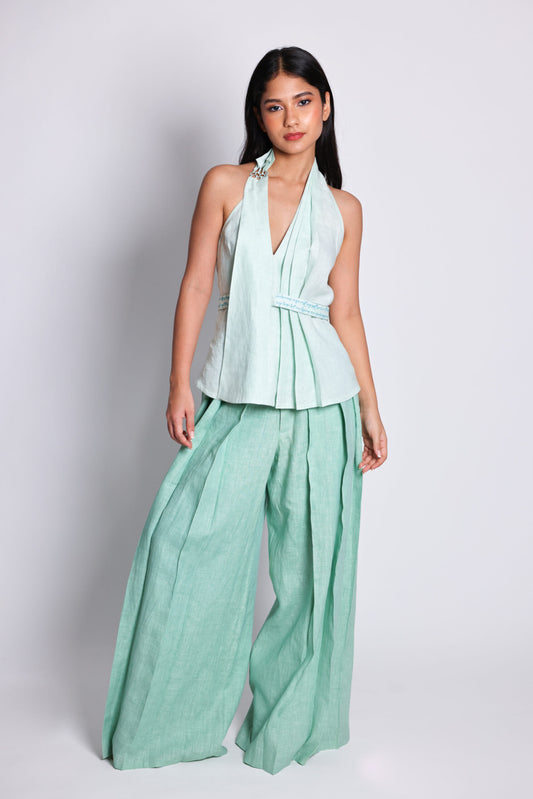 pleat & ring top