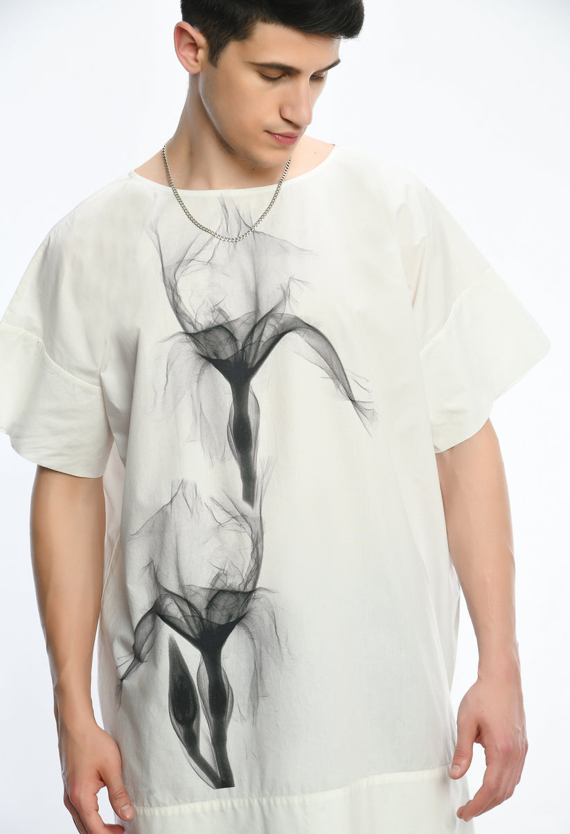 Unisex cotton baggy shirt
