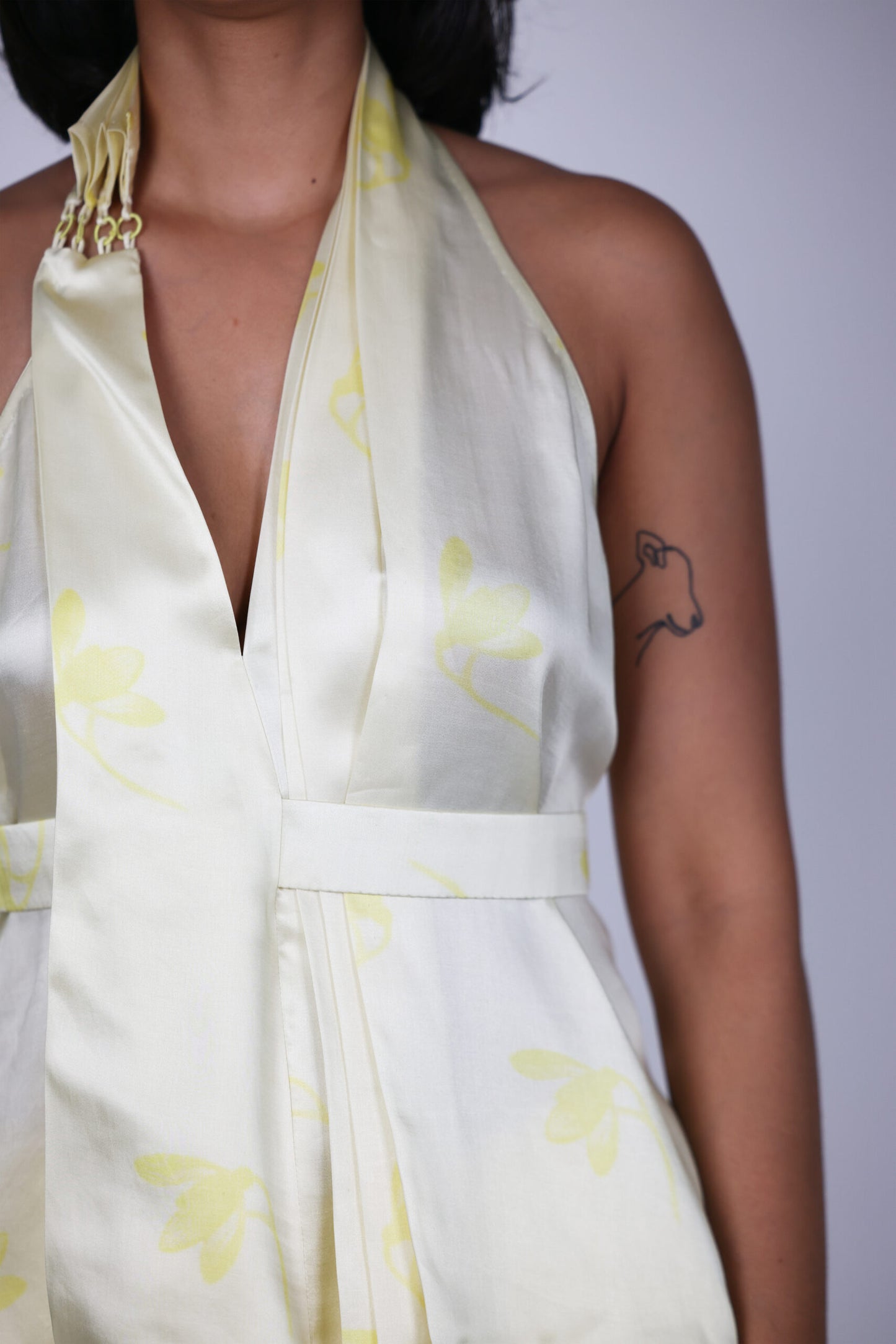 pleat & ring top